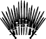 Iron throne swords
